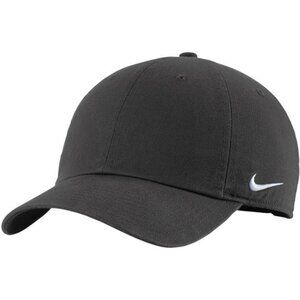 Mens Black Adjustable Baseball Hat Cotton Cap Athletic Sports Golf Hat